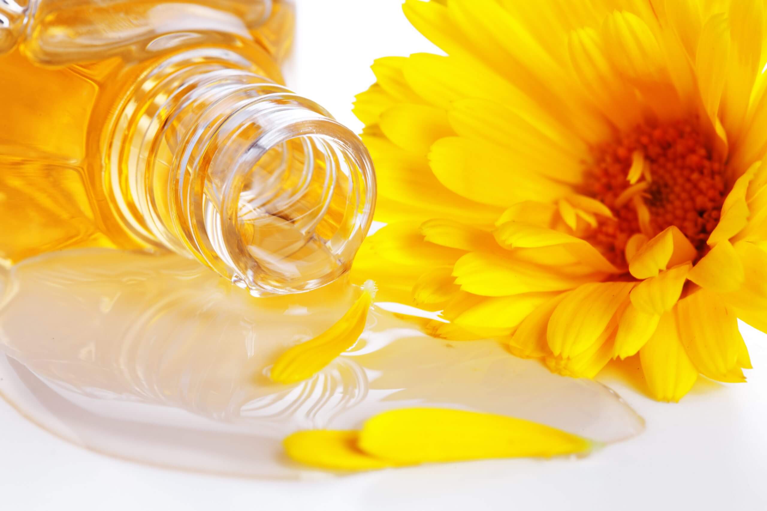 Calendula oil for healthier, younger looking skin.