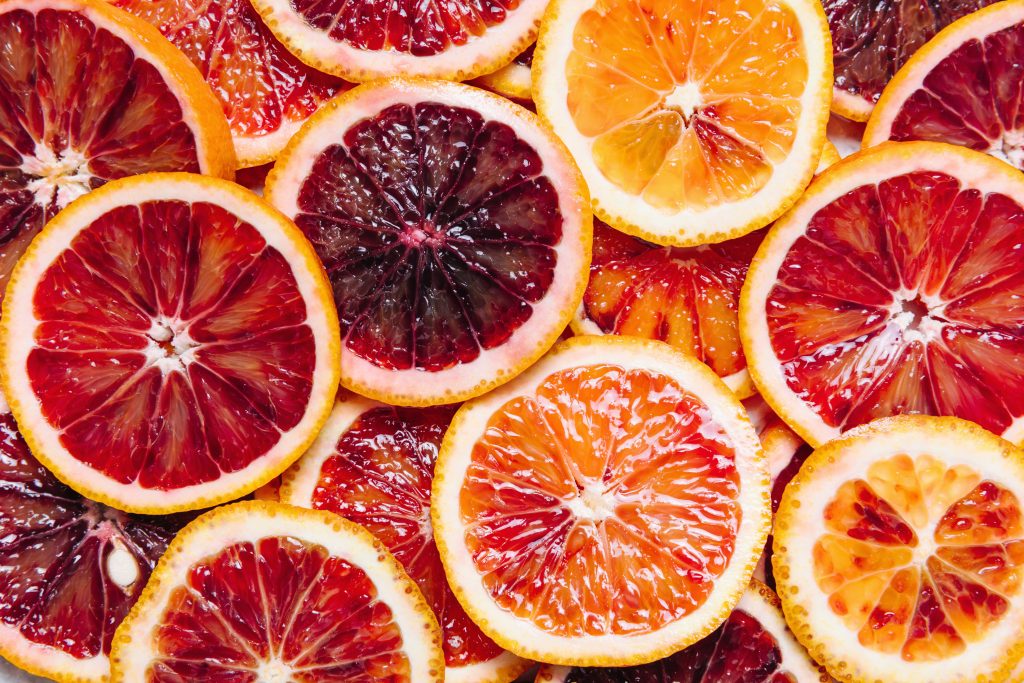 Orange slices used in orange puree recipe